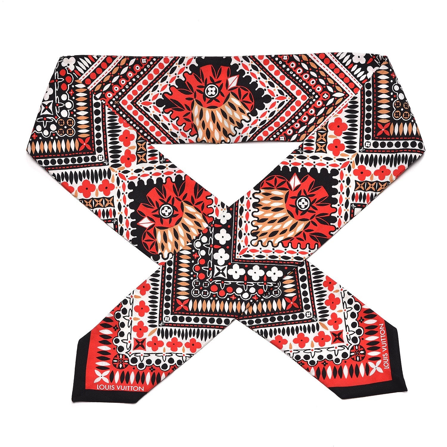 Louis Vuitton Silk Amstramgram Bandeau Coquelicot 1 of 5