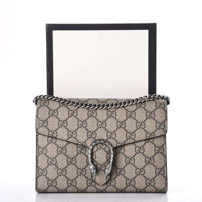 Gucci GG Supreme Monogram Mini Dionysus Chain Wallet Beige Black 10 of 10