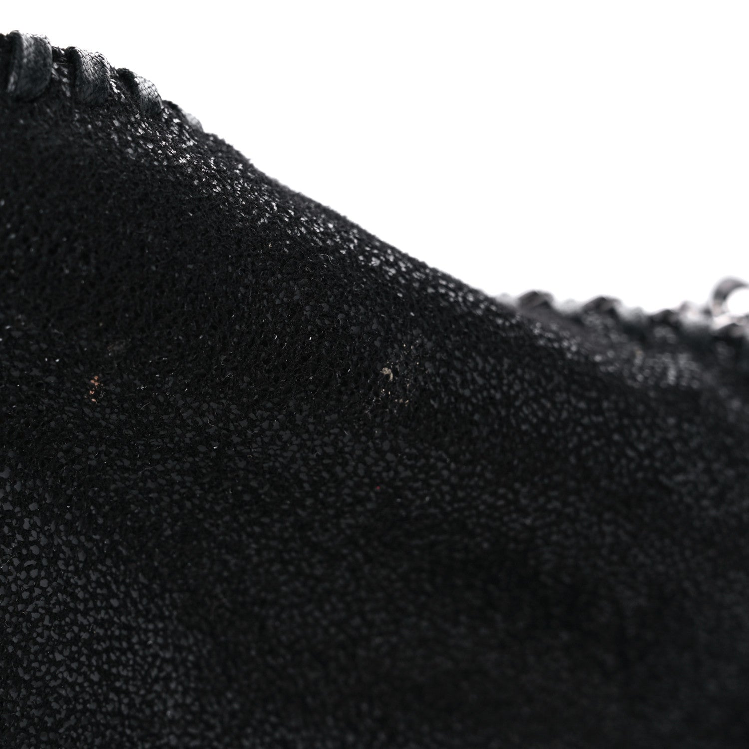 Stella McCartney Embellished Shaggy Deer Small Falabella Fold Over Tote Black 10 of 11
