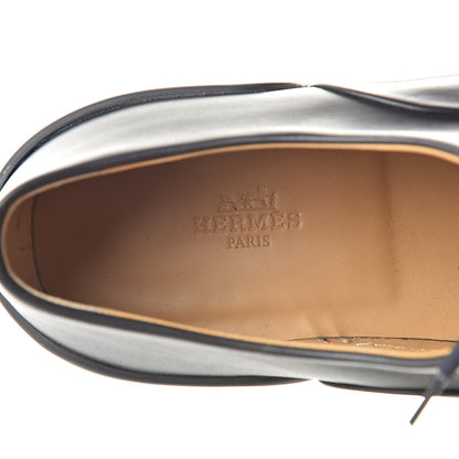 Hermes Calfskin Mens Saxo Oxford 41 Marine 7 of 12