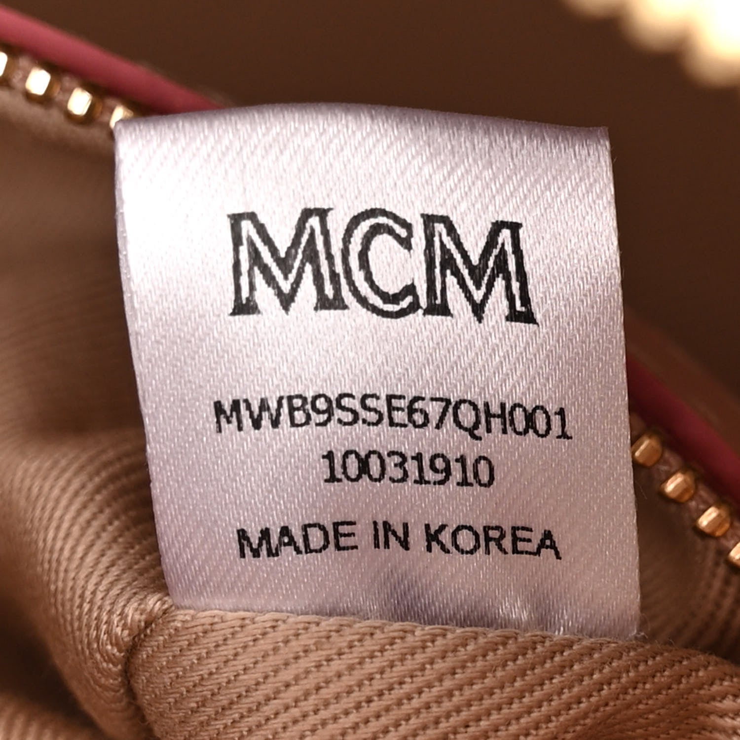 MCM Visetos Essential Boston Bag Powder Pink 7 of 14