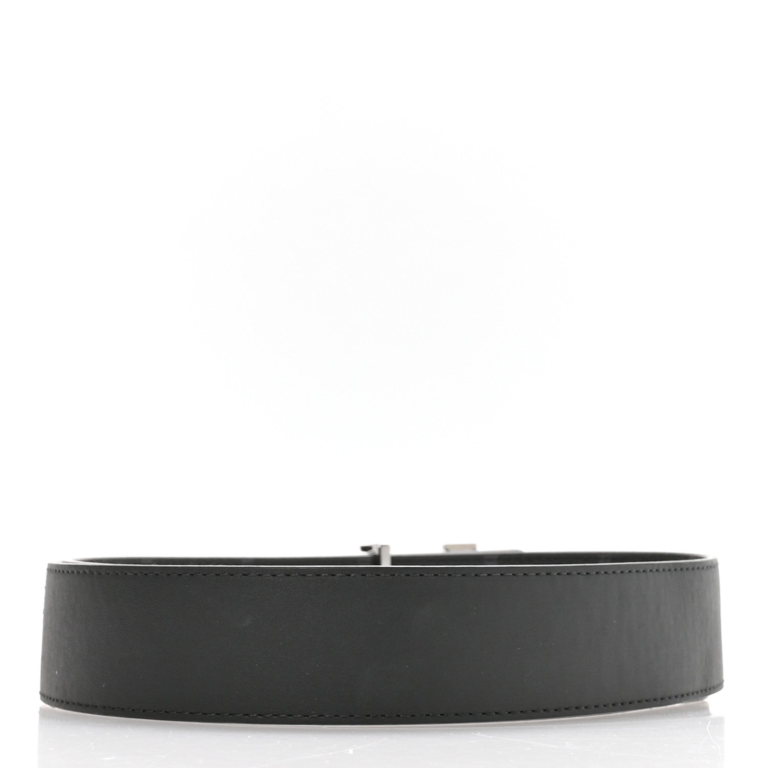 Louis Vuitton Calfskin Monogram Eclipse 35mm LV Initiales Reversible Belt 85 34 4 of 6