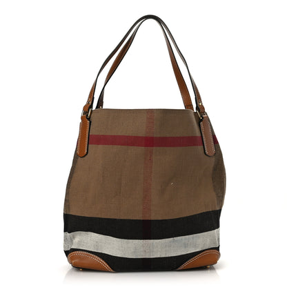 Burberry Canvas Mega Check Medium Maidstone Saddle Brown 1 of 9
