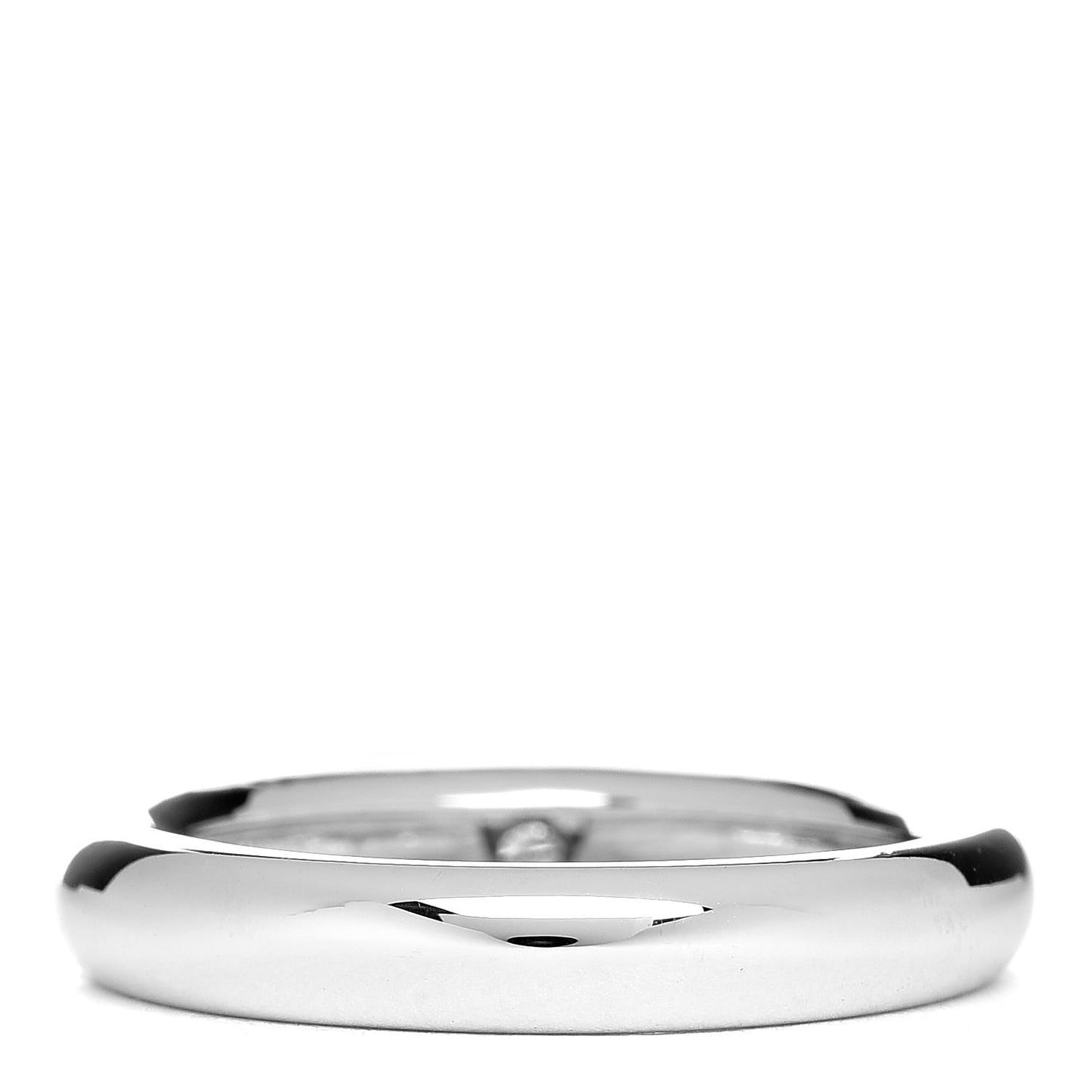 18K White Gold Diamond Heart Band Ring 54 7