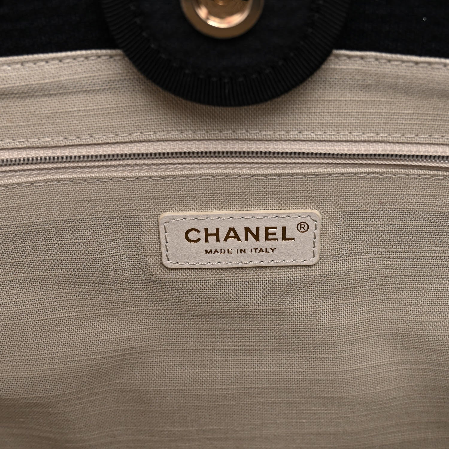 Chanel Mixed Fibers Small Deauville Tote Black 7 of 11