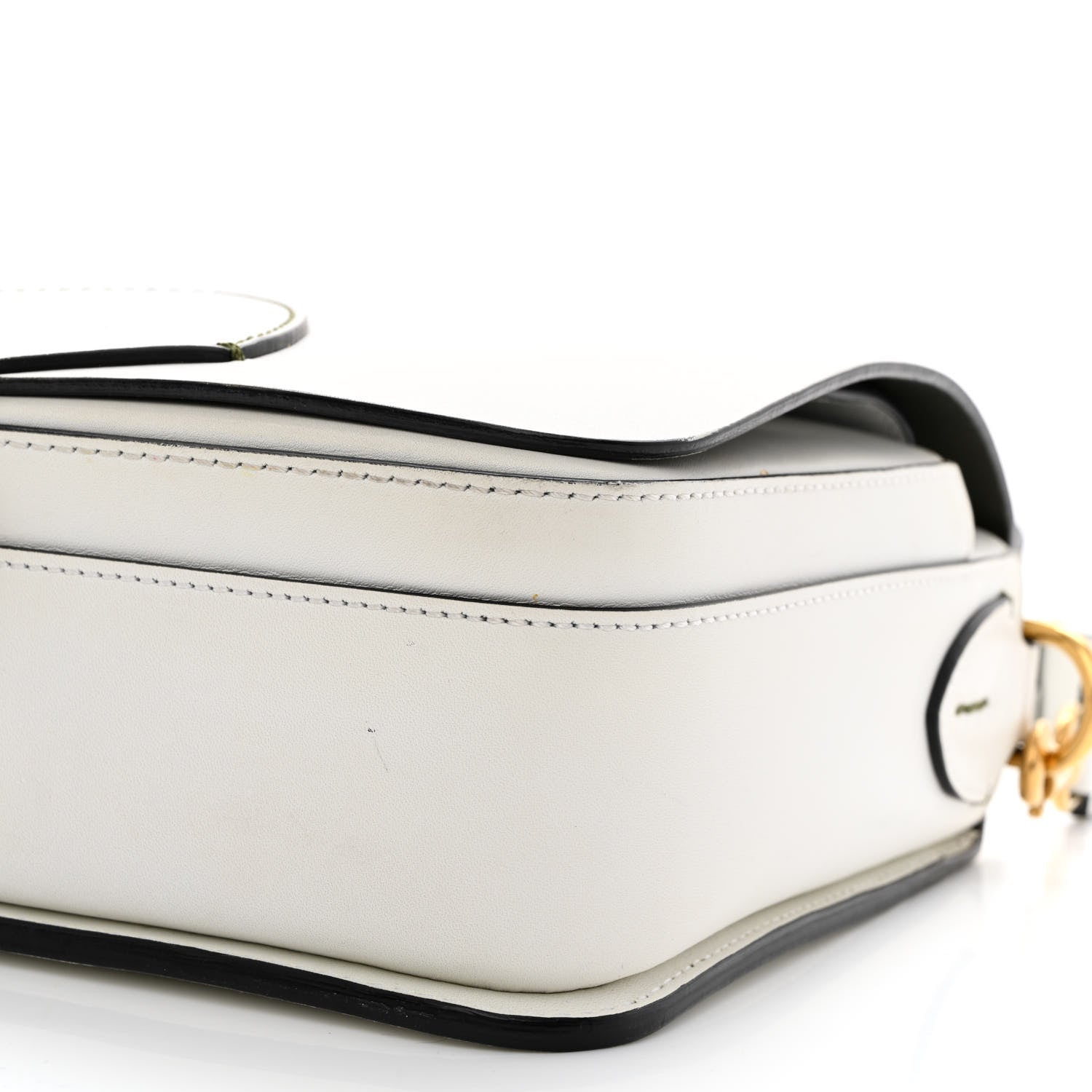 Burberry Calfskin Large Square Satchel Chalk White 13 of 15