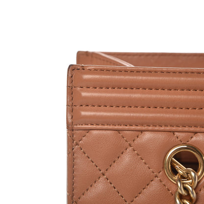 Chanel Calfskin Quilted Large Boy Tote Camel 9 of 14