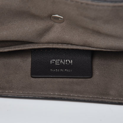 Fendi Vitello Century Pearl Bi-Color Scalloped Mini Back to School Backpack Amarone Black Cherry 7 of 12