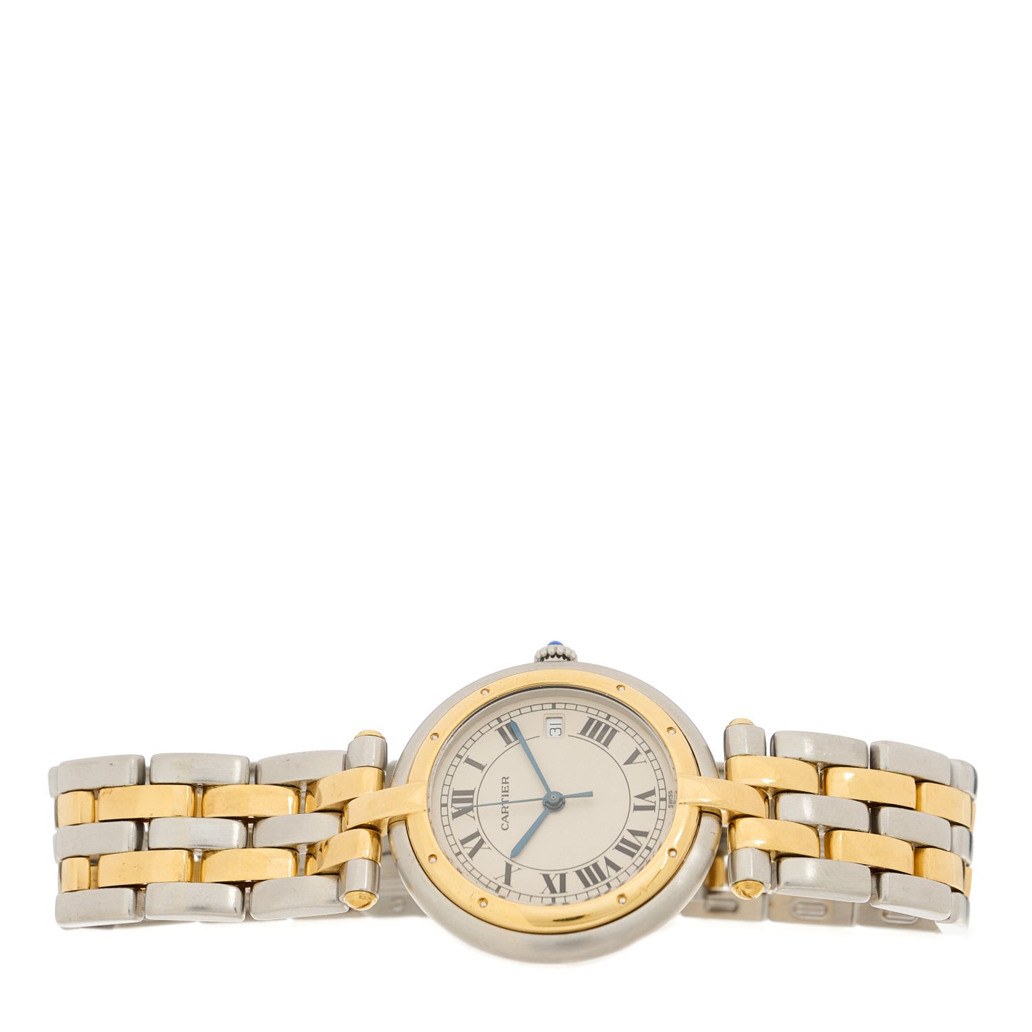 Stainless Steel 18K Yellow Gold 29mm Panthere Vendome Quartz Watch