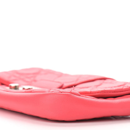 Christian Dior Lambskin Cannage Miss Dior Promenade Pouch Corail 9 of 13