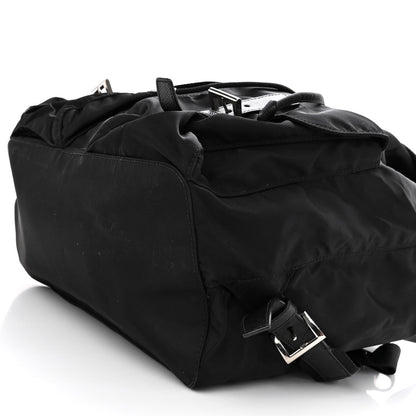 Prada Tessuto Nylon Saffiano Medium Backpack Black 8 of 8