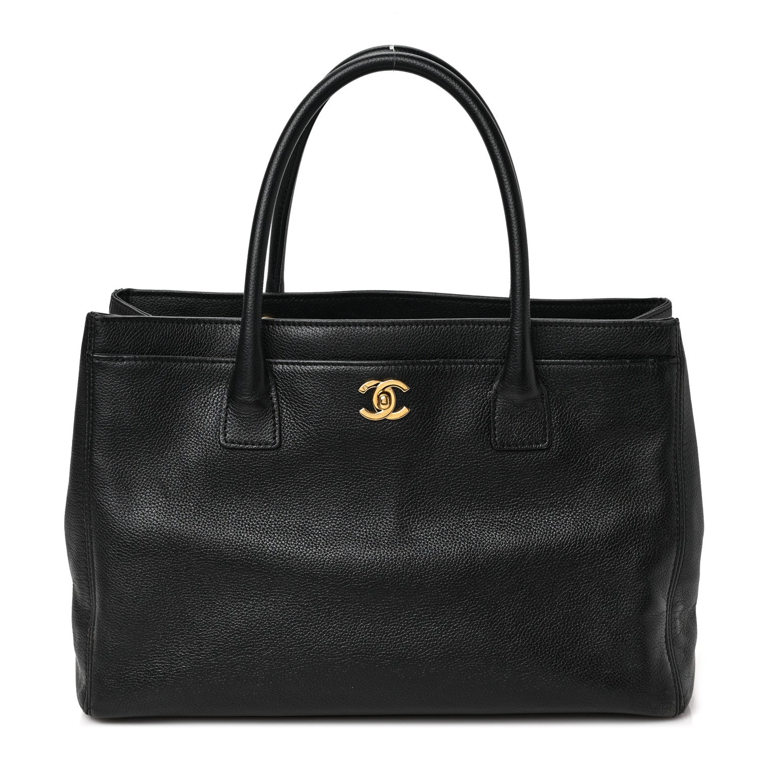 Chanel Calfskin Cerf Executive Shopper Tote Black 1 of 9