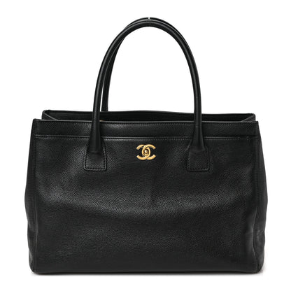 Chanel Calfskin Cerf Executive Shopper Tote Black 1 of 9