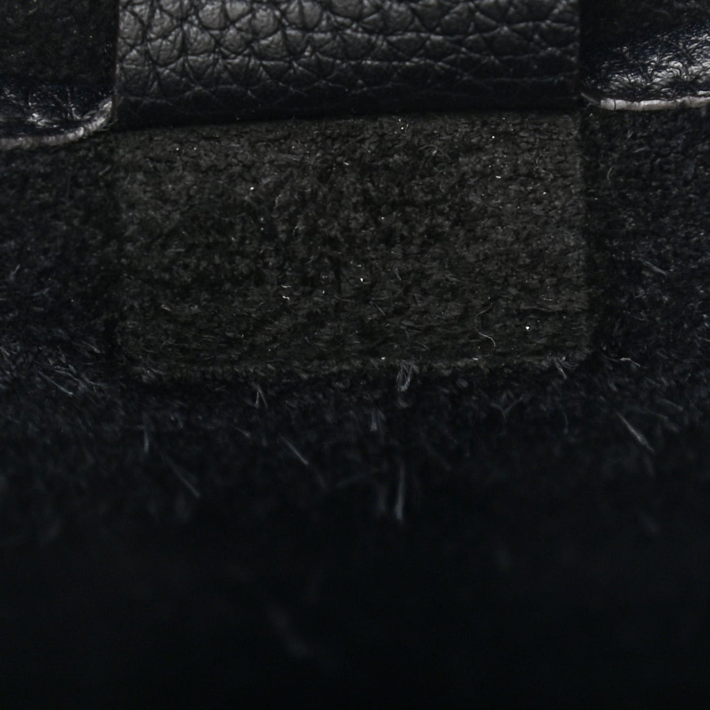 Drummed Calfskin Nano Luggage Black