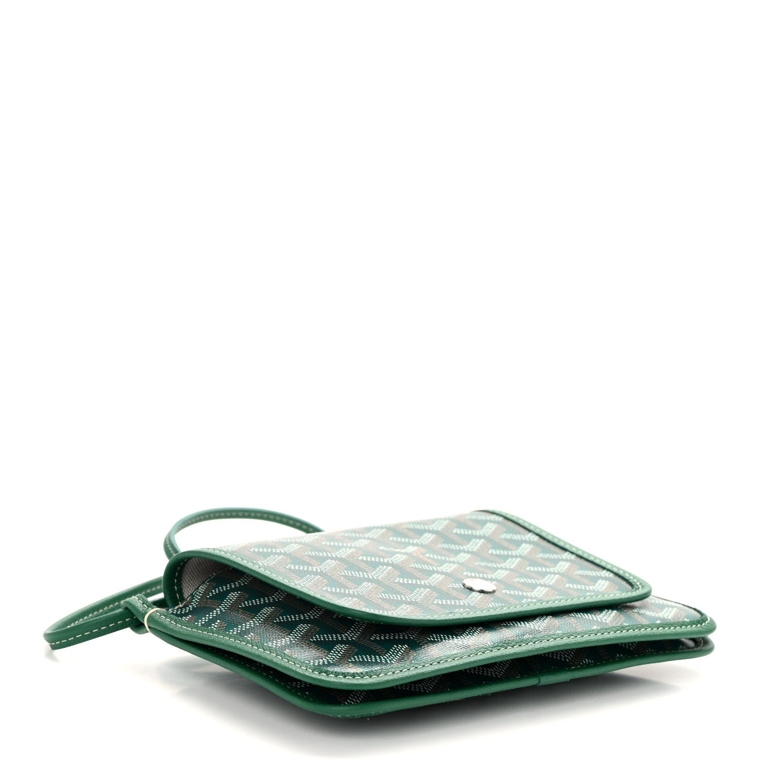 Goyard Goyardine Plumet Wallet Clutch Green 4 of 11