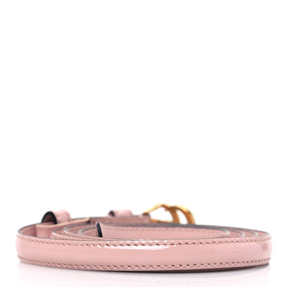 Gucci Patent Double G Thin Belt 100 40 Powder Pink 2 of 3