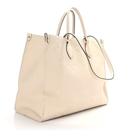 Louis Vuitton Empreinte Monogram Giant Onthego GM Creme 3 of 8