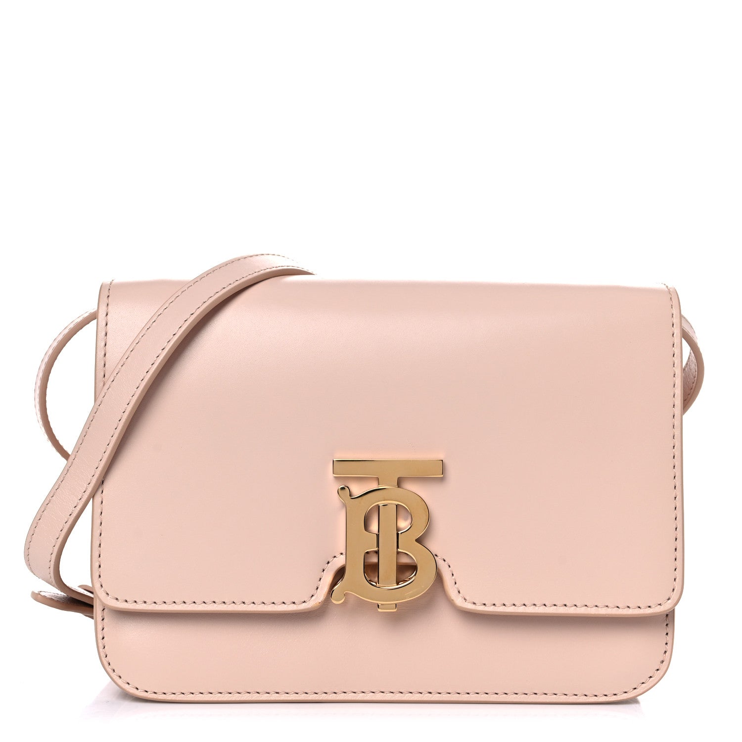 Burberry Calfskin Small TB Bag Rose Beige 1 of 12