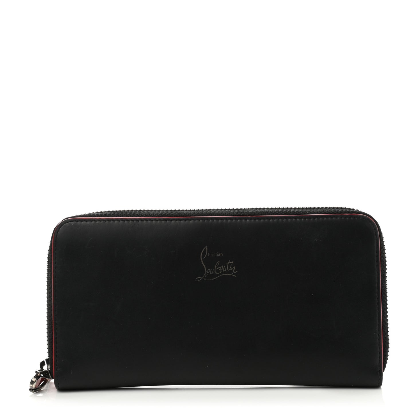 Calfskin Panettone Zip Around Wallet Black