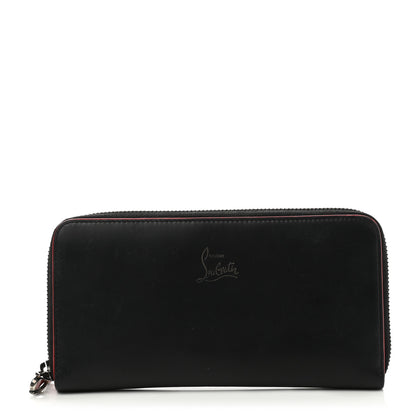 Christian Louboutin Calfskin Panettone Zip Around Wallet Black 1 of 9