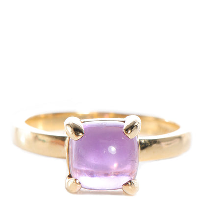 Tiffany 18K Yellow Gold Amethyst 7mm Paloma Picasso Sugar Stacks Ring 6 1 of 5