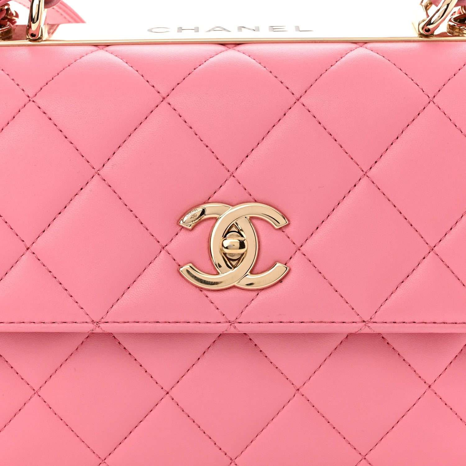 Chanel Lambskin Quilted Small Trendy CC Flap Dual Handle Bag Light Pink 8 of 13