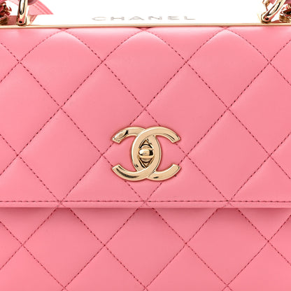 Chanel Lambskin Quilted Small Trendy CC Flap Dual Handle Bag Light Pink 8 of 13