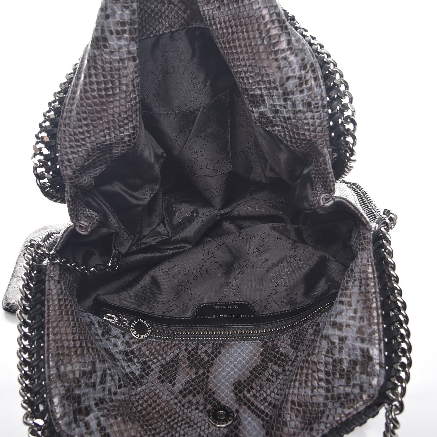 Eco Python Big Falabella Tote Dark Grey