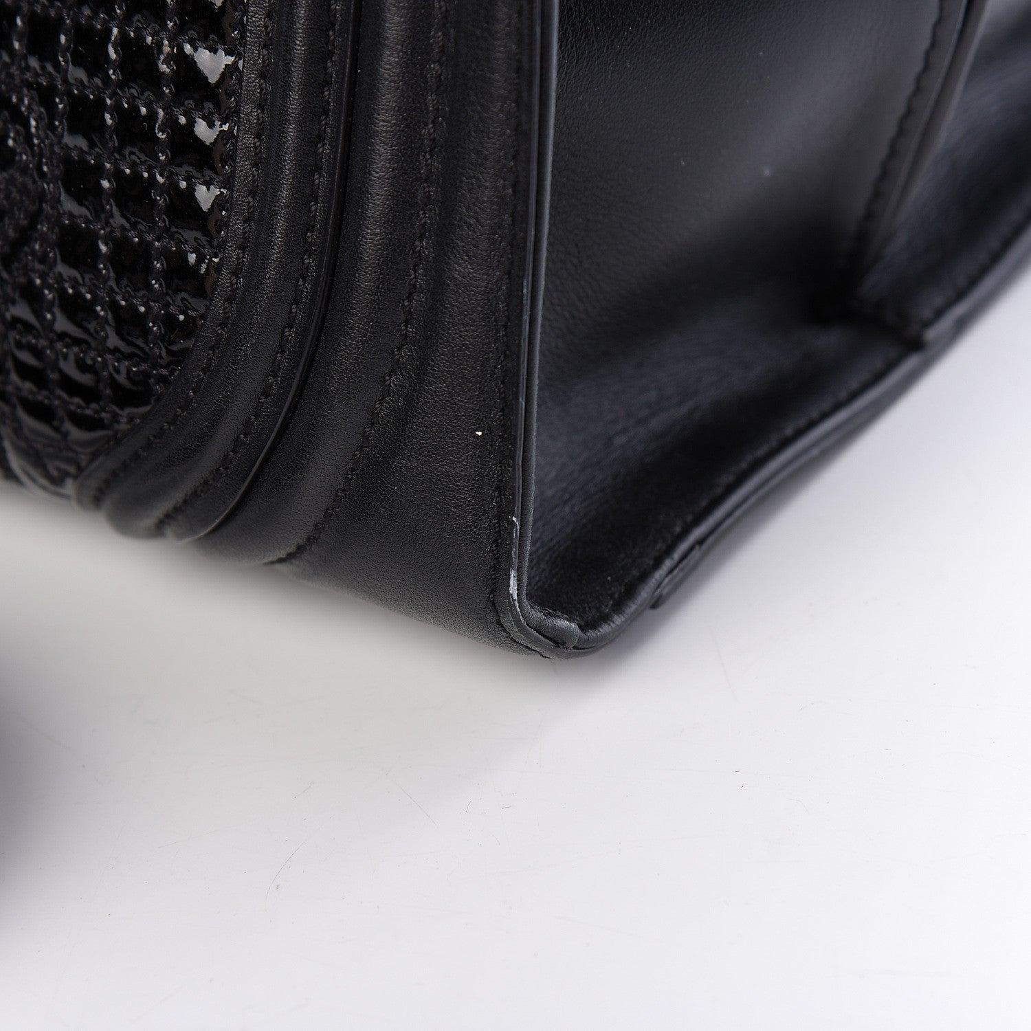 Versace Patent Micro Vanitas Icon Handbag Black 12 of 13