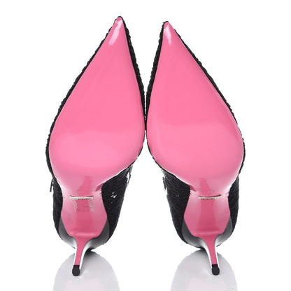 Gucci Lace Pizzo Venice Pumps 39 Black 7 of 8