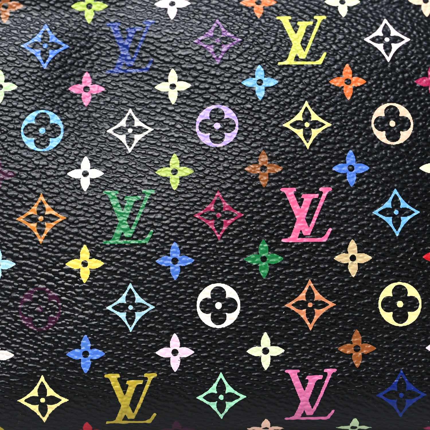 Louis Vuitton Monogram Multicolor Cosmetic Pouch Black Grenade 7 of 8