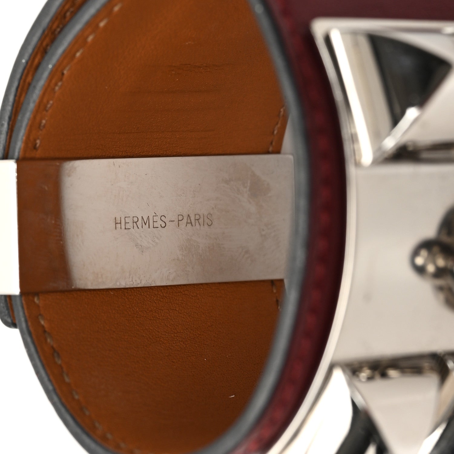 Hermes Box Collier De Chien CDC Bracelet S Rouge H 5 of 5