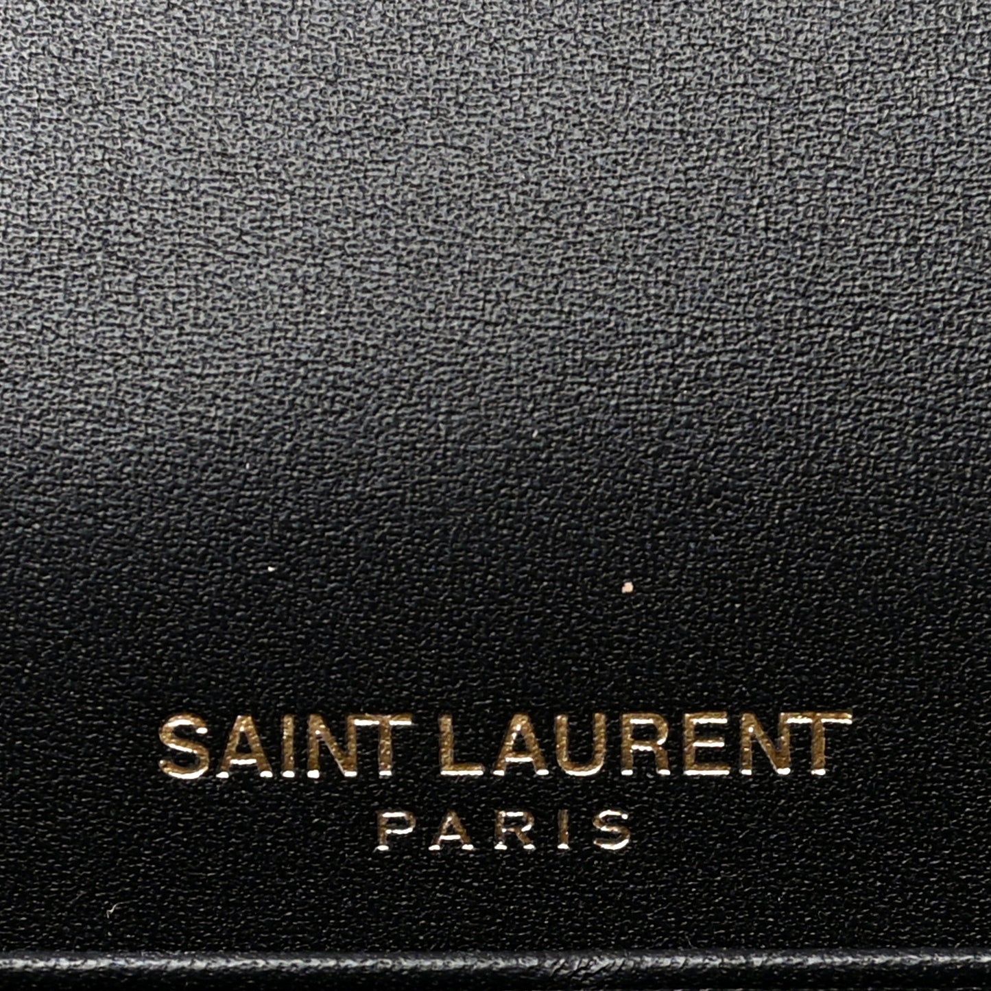 Smooth Calfskin Classic Monogram Kate Tassel Chain Wallet Black