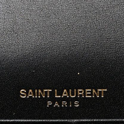 Saint Laurent Smooth Calfskin Classic Monogram Kate Tassel Chain Wallet Black 6 of 21