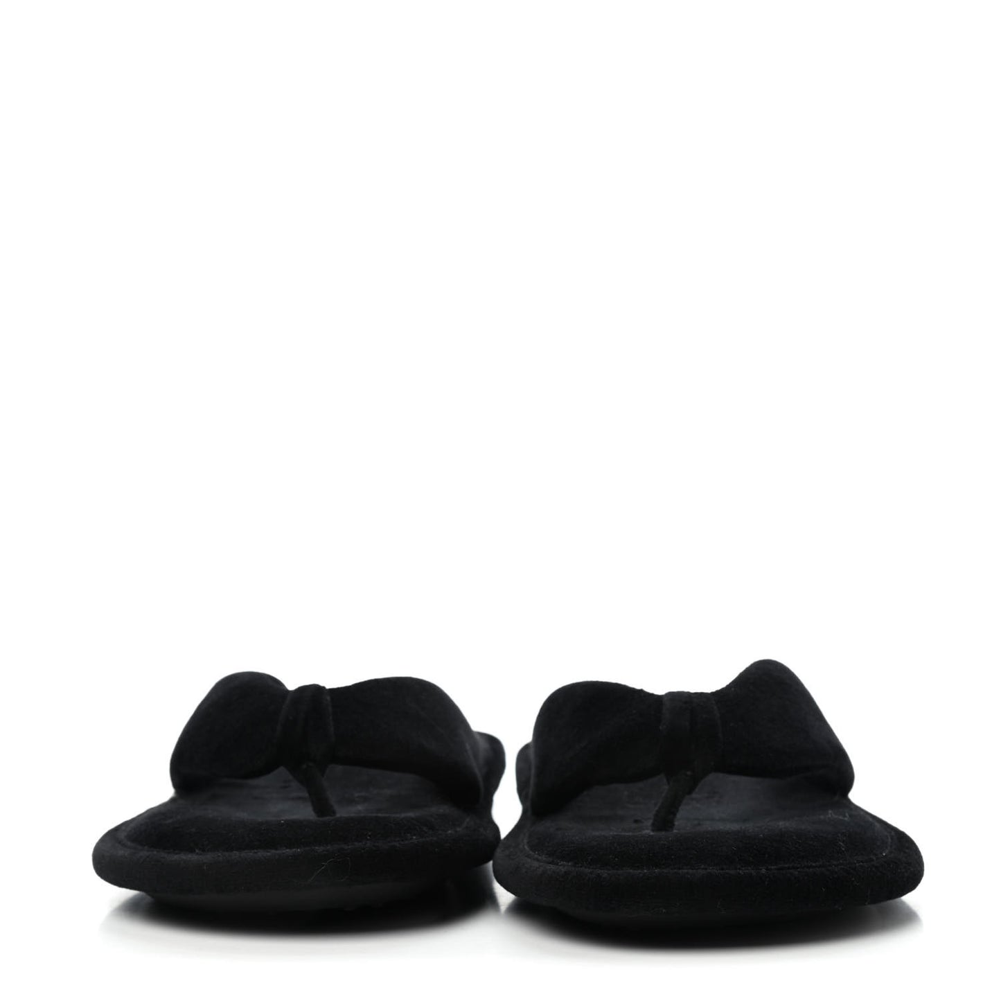 Towel Velvet Soft Thong Sandals 38 Black