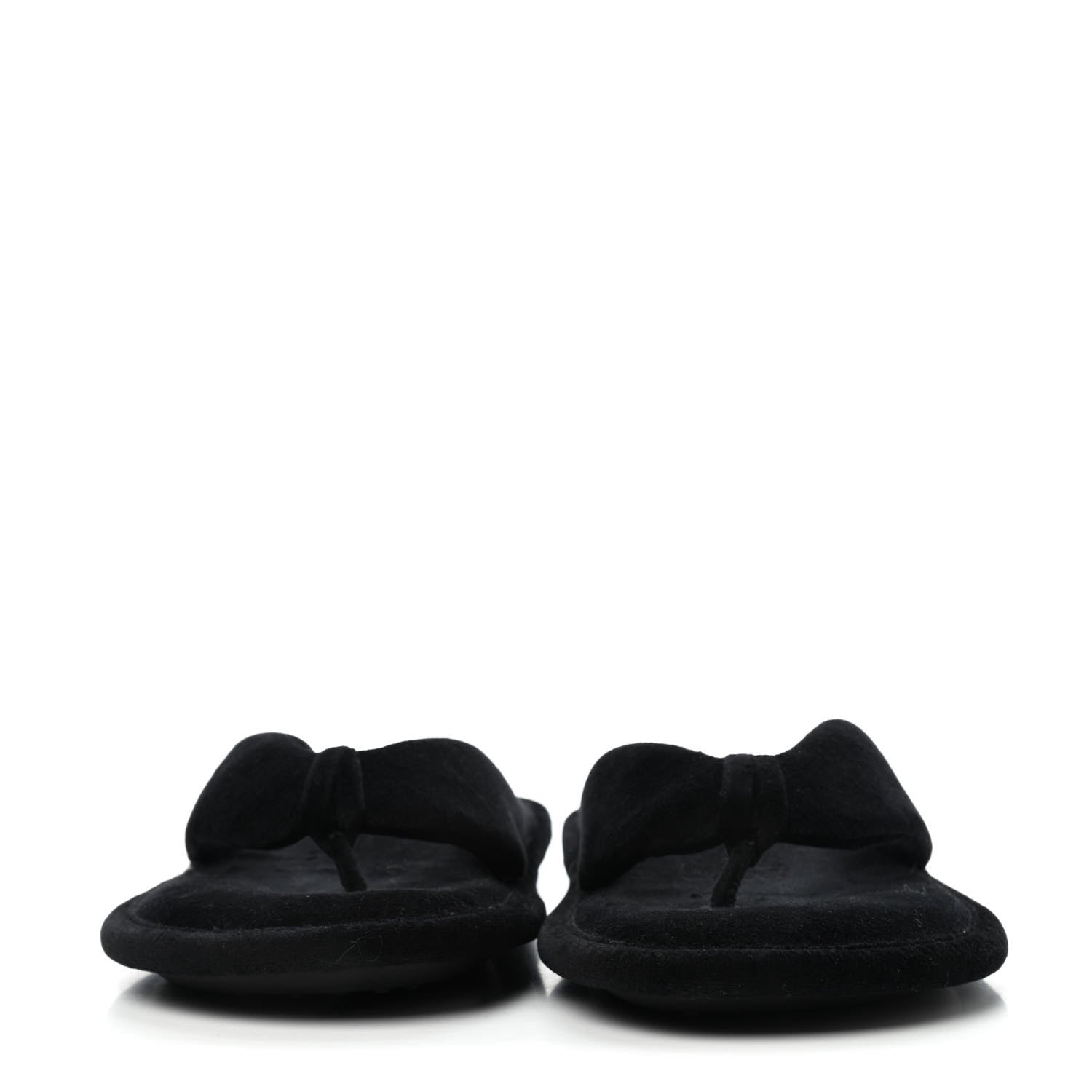Balenciaga Towel Velvet Soft Thong Sandals 38 Black 2 of 4