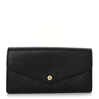 Louis Vuitton Empreinte Sarah Wallet NM Black 1 of 9