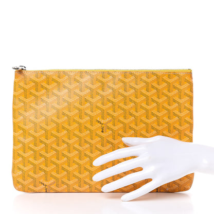 Goyard Goyardine Senat Pochette MM Yellow 2 of 12