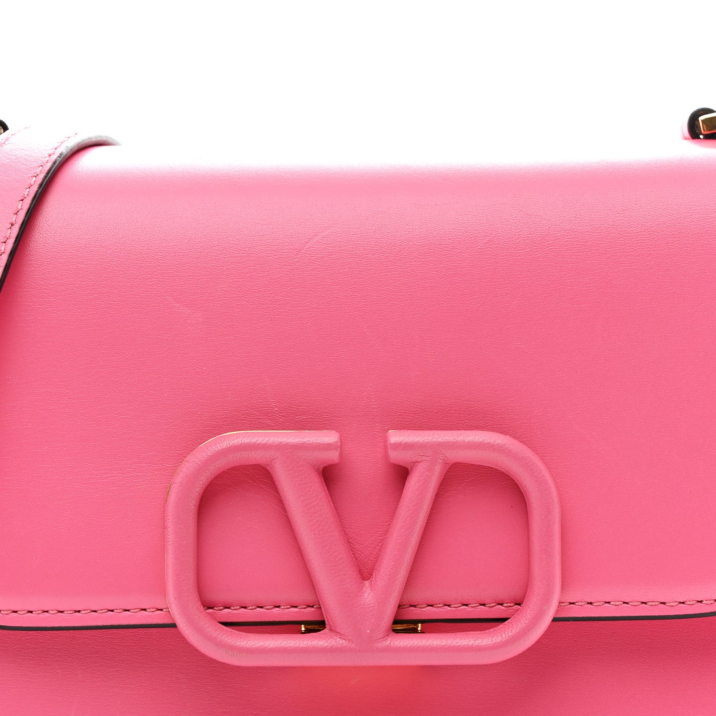 Smooth Calfskin Small VSling Shoulder Bag Pink