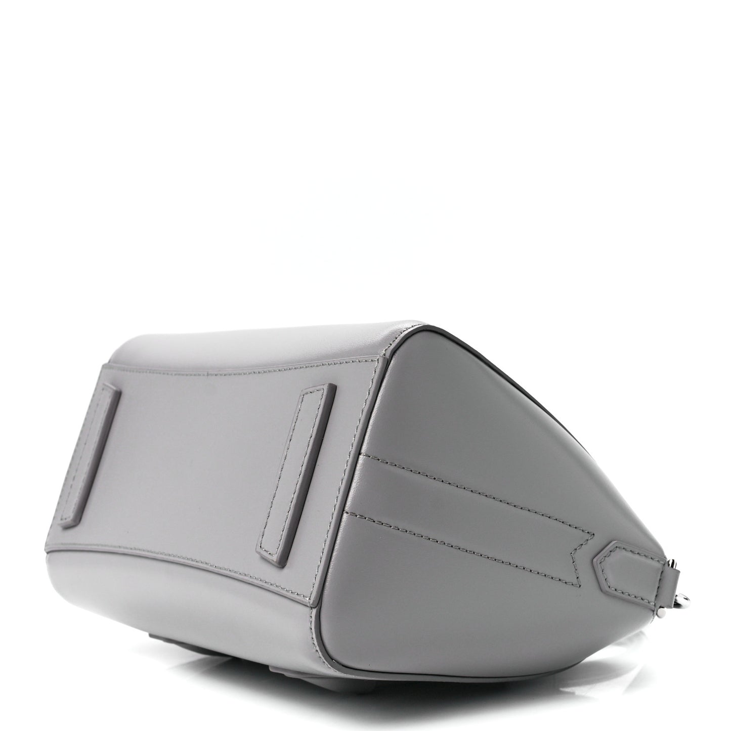 Box Calfskin Mini Lock Antigona Shoulder Bag Cloud Grey