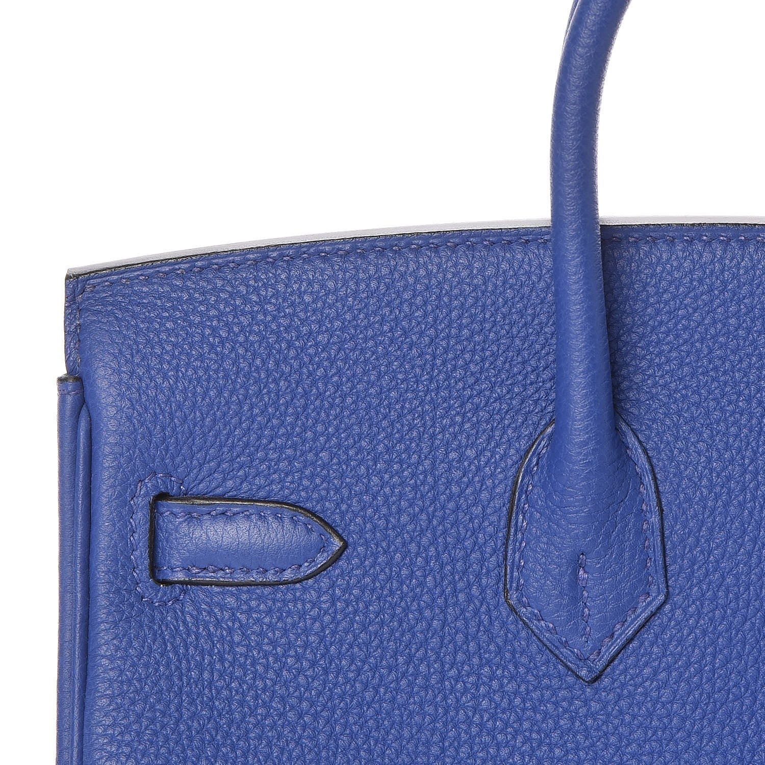 Hermes Togo Birkin 25 Bleu Electrique 9 of 26