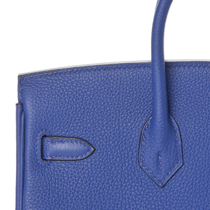 Hermes Togo Birkin 25 Bleu Electrique 9 of 26