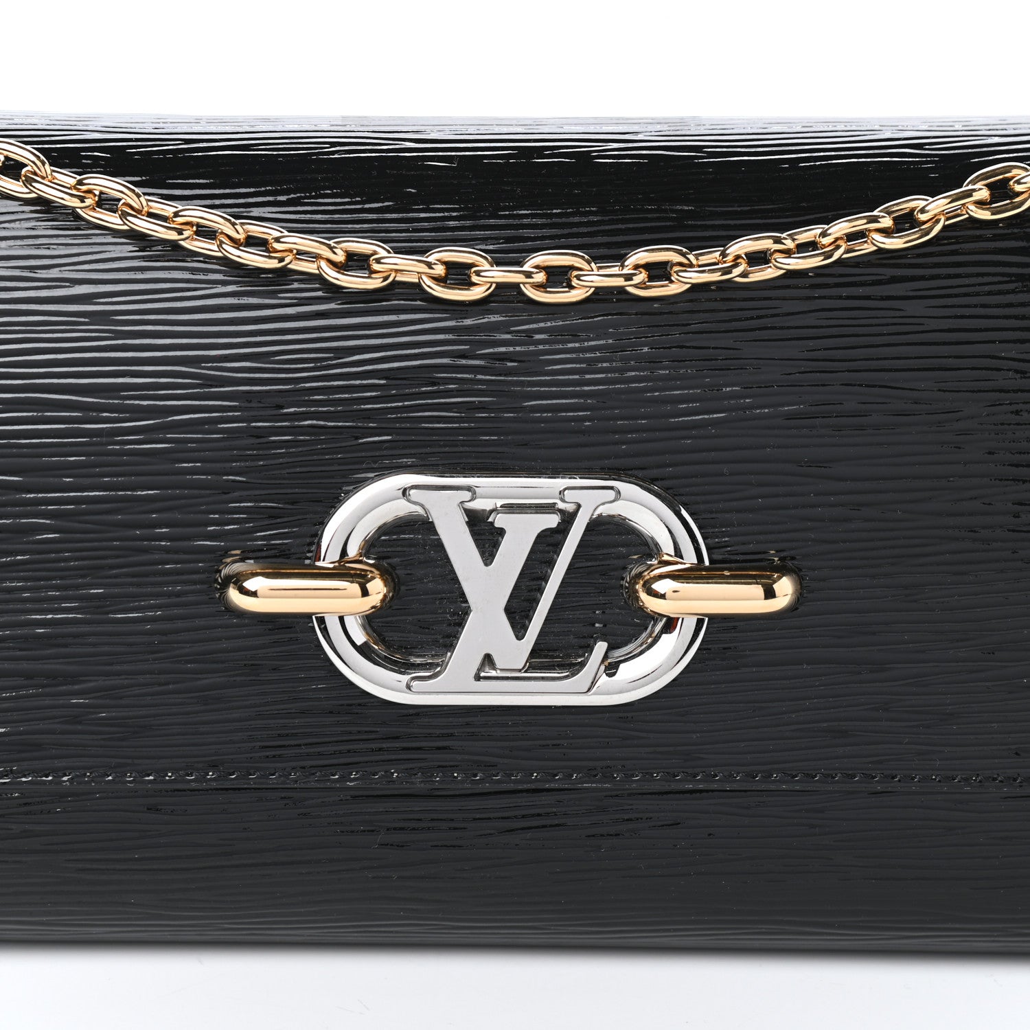 Louis Vuitton Electric Epi Pochette Evening Clutch Black 7 of 9