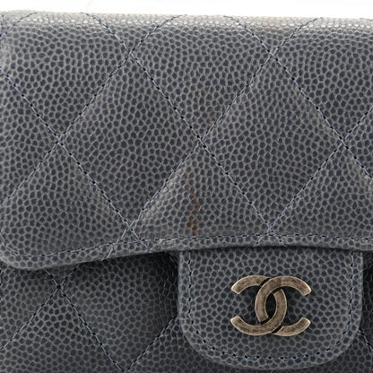 Chanel Caviar Quilted Card Holder Grey 3 of 8