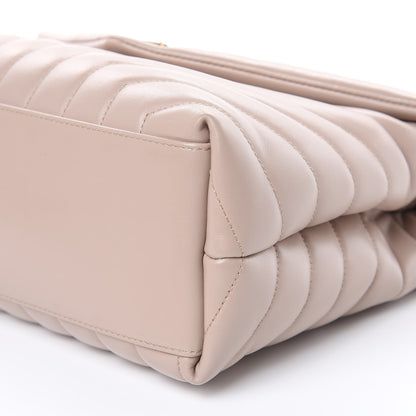 Saint Laurent Calfskin Y Quilted Monogram Medium Loulou Chain Satchel Light Natural 9 of 9