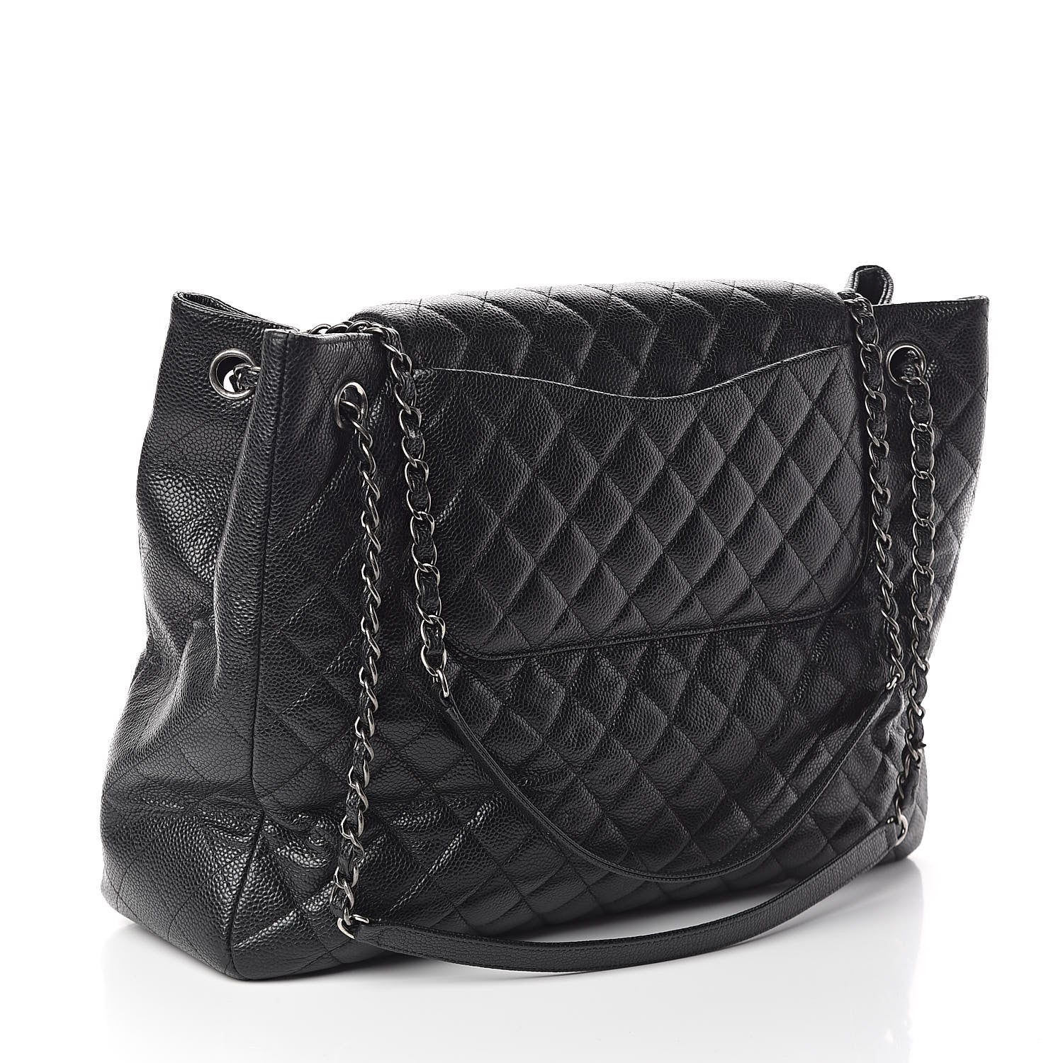 Chanel Caviar Quilted Flap Tote Black 3 of 14