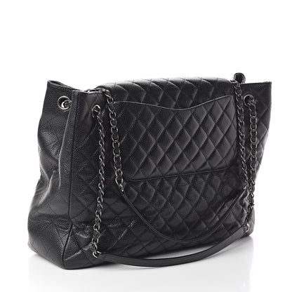 Chanel Caviar Quilted Flap Tote Black 3 of 14