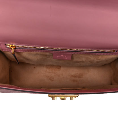 Gucci Guccissima Signature Medium Padlock Shoulder Bag Rose Baby Candy 5 of 12