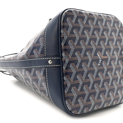 Goyard Goyardine Petit Flot Bucket Bag PM Navy 8 of 9