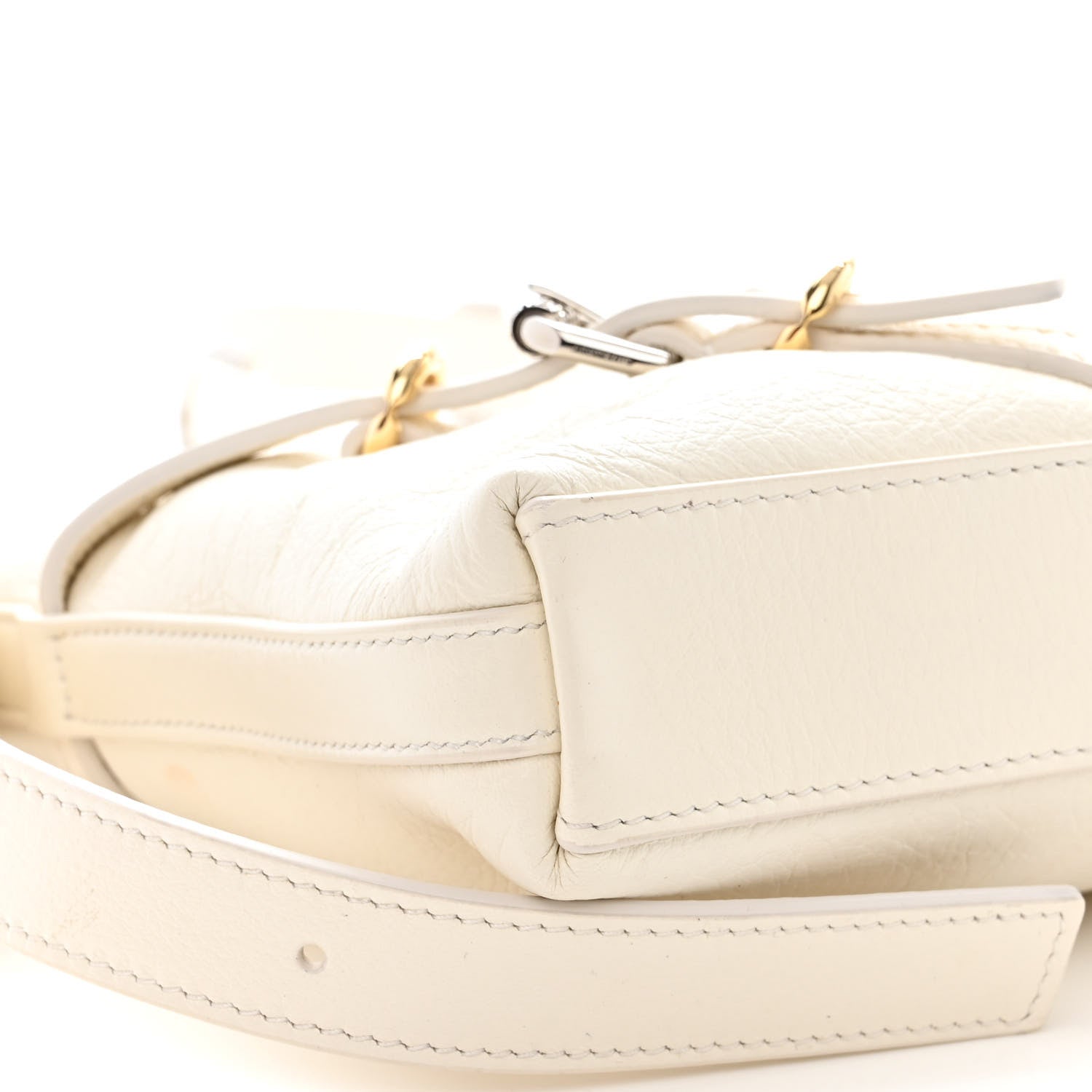 Givenchy Tumbled Calfskin Mini Voyou Boyfriend Party Bag White 9 of 10